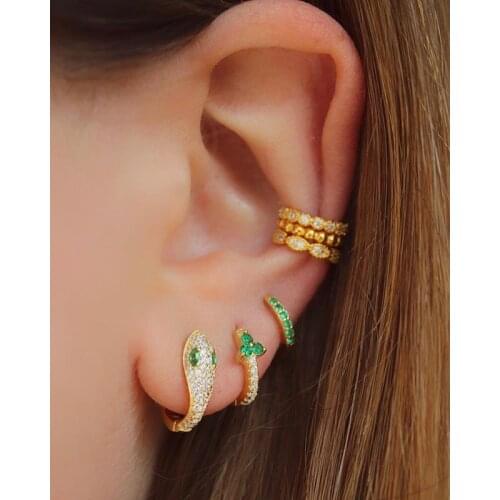 High quality 925 sterling silve fashion paved shiny tiny Cz Crystal 3sets combined Earring cute Women girl delicate jewelry gift