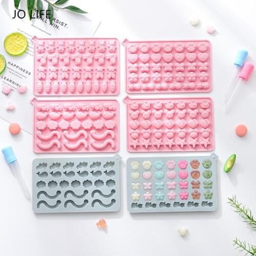 JO LIFE Silicone Cartoon DIY Baking Mold Flower Crown Insect Chocolate Candy Cake Fondant Moulds
