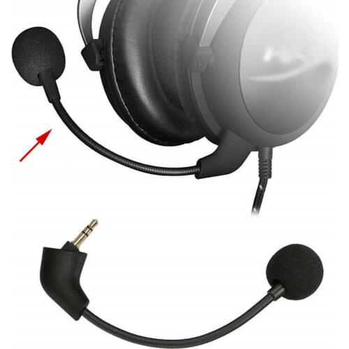 BAAQII Replacement Gaming Headset Microphone for HyperX Cloud II Alpha Core Silver Easy to Install Use GA0207-GA0208