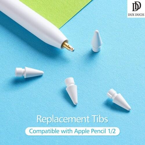 DUX DUCIS Replacement Tips (2Pcs) for Apple Pencil 1&2 Generation Touch Sensitive Fluent Writing and Drawing High Quality Tib