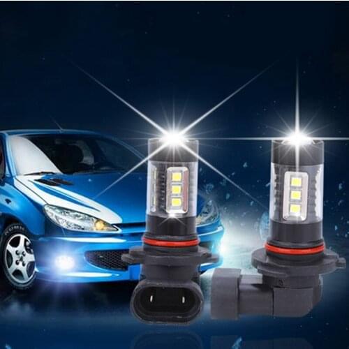 1 pair High brightness H10 Led Fog Lights H10 Bulb 50W 1200LM 6000K White Car Driving Running Lamp H10 LED Light Car accessories