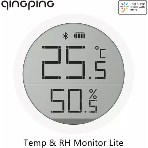 Qingping Bluetooth Thermometer Lite Version Digital BLE5.0 Thermometer & Hygrometer Monitor Indoor Electronic Ink Screen Home