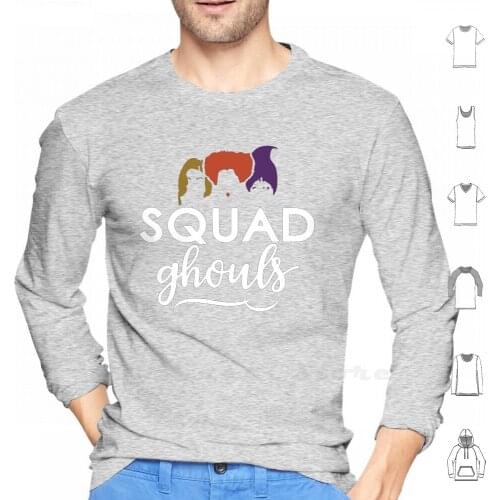Squad Sistha Hoodies Long Sleeve Sanderson Sisters Halloween Magic Spell Zombie
