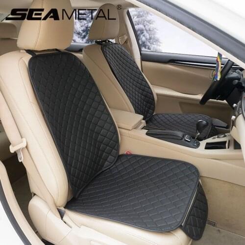 Universal Leather Car Seat Covers Front Rear Backseat Seat Cover Cushion Protection Mat Pad Auto Seat Fit Interior Accessories