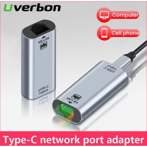 USB C Ethernet Network Adapter DP1.2 USB to RJ45 USB Ethernet Adapter for Laptop Macbook Samsung S20 USB Ethernet Network Card