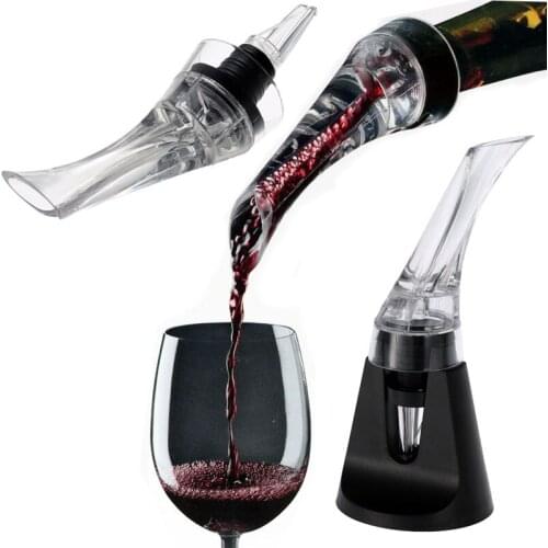 Magic wine decanter for Red Wine Aerating Pourer Spout Decanter Wine Aerator Quick Aerating Pouring Bar Tool Portable Filter