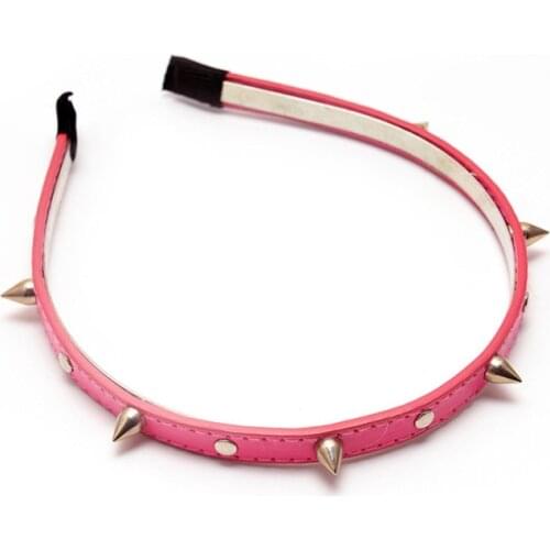 Rivet Headbands for Women Hair Accessories Band Party Punk Headband Solid Color Hairbands for Girls Hair Hoop Gift Party2021