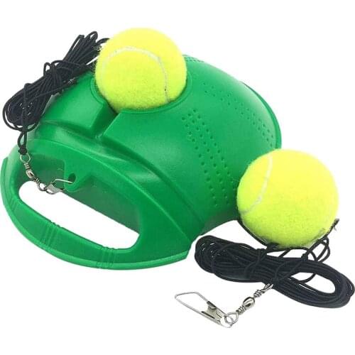 1set Tennis Trainer With 1/2 Ball Self-study Rebound Ball Baseboard Exercise Sports Sparring Device Tennis Training Equipment