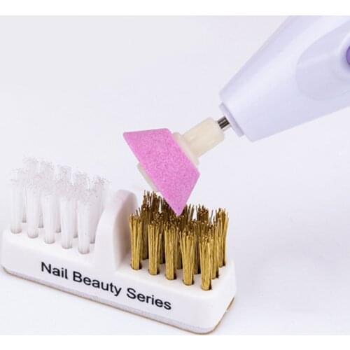 1Pc Nail Drills Cleaning Brush Cleaner Nail Drill Bit Clean Tool Manicure Drill Brush Dental Drill Bit Nails Clean Tools