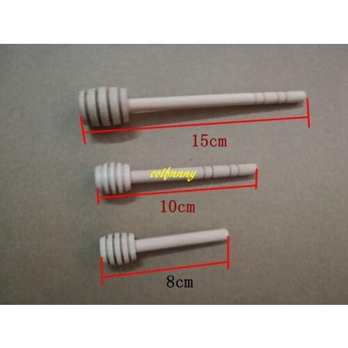 200pcs/lot 8cm 10cm 15cm Wooden Stirrers Honey Dipper Wood Honey Spoon Stick for Honey Jar Stick Collect And Dispense Honey Tool