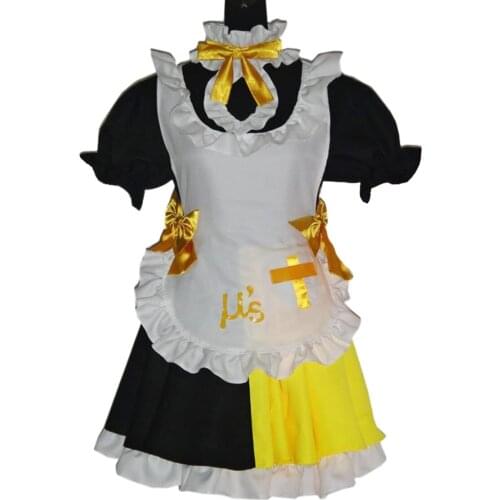 2019 Love Live! Koizumi Hanayo Maid Cosplay Costumes Halloween Women Dress O