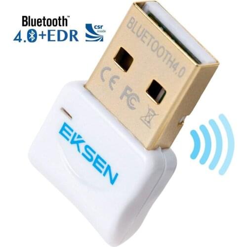 Bluetooth Adapter for PC, EKSEN USB Bluetooth Dongle CSR 4.0 Receiver Wireless Transfer for Stereo Headphones, Speaker