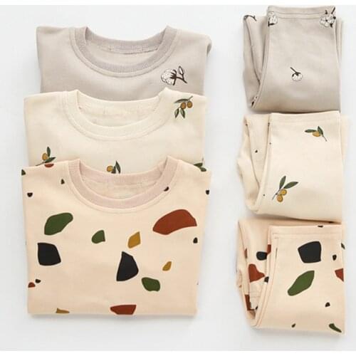 Baby Pajamas Sets Unisex Kids Clothing Sets Baby Clothing Babys Sets Toddler Boy Girl Clothes Sets Childrens Pajamas Home Wear