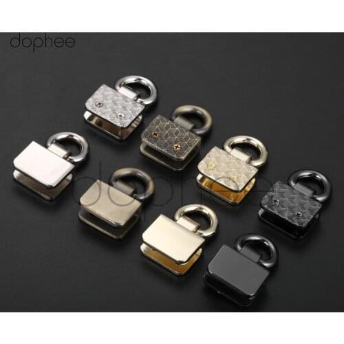 Dophee 2pcs Meetee Metal O D Rings Side Clip Buckle DIY Shoes Garment Belts Handbag Hanging Hook Strap Chain