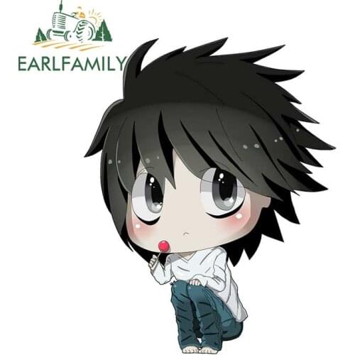 EARLFAMILY 13cm X 10.3cm for Death Note Car Stickers Waterproof Occlusion Scratch Decals Car Accessories Trunk Surfboard Decor