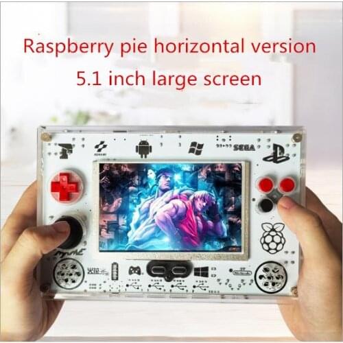 5.0 inch HD TV Retro Raspberry Pi Family Video Game HDMI Console Handheld Built in 22 Simulators Support 4 Players & 10000 Games