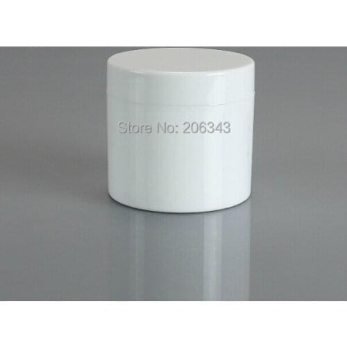 200g round double layer white cream jar with inner lid ,cream jar,Cosmetic Jar,Cosmetic Packaging