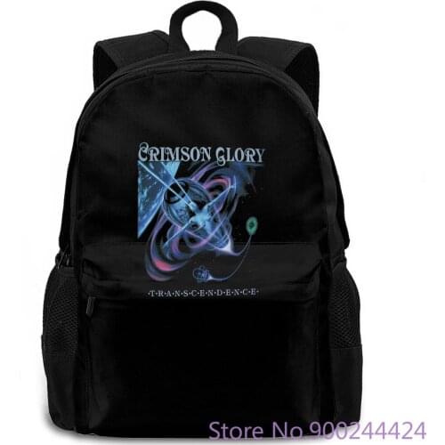 CRIMSON GLORY TRANSCENDENCE 1988 PROGRESSIVE HEAVY METAL NEW BLACK Top Quality Men O Neck Movie backpack