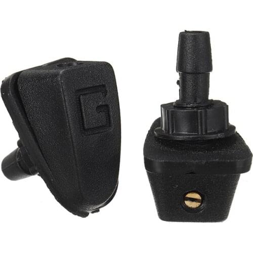 Mayitr 2pcs ABS Plastic Car Auto Front Windscreen Wiper Nozzle Washer Sprayer Jet Sprinkler Repair Accessories