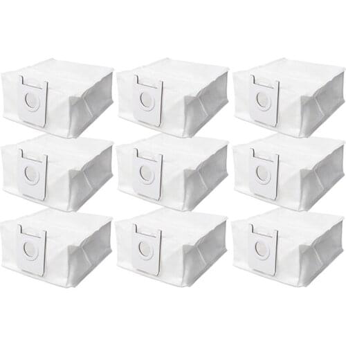 AD-for Roidmi EVE Plus Robot Vacuum Cleaner Parts Dust Bag Garbage Storage Bag Replacement Accessories 9Pack