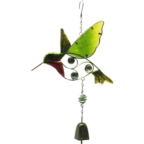 Fashion Wind Chimes Outdoor Garden Porch Balcony Home Decoration Wind Bells Ornament Beautiful Hummingbird Windchimes Room Decor
