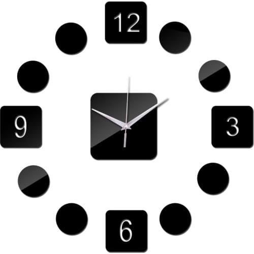 Hot sale europe style diy wall clocks living room needle wall watches square-shaped dial still life wall clock