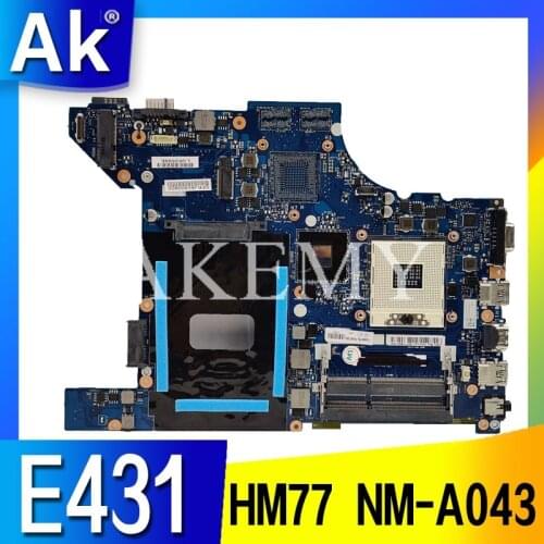 NM-A043 Laptop motherboard For Lenovo ThinkPad Edge E431 original mainboard GM