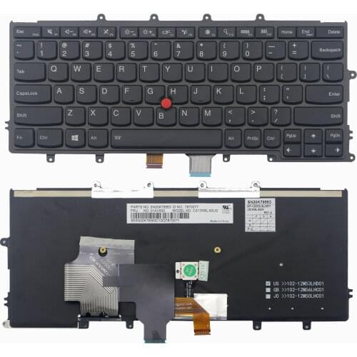 New Original US Backlight Keyboard for Thinkpad X230S X240 X240S X250 X260 Laptop FRU 01AV500 01AV540 04X0177 04X0215