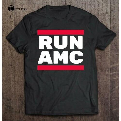 New Run Amc Stock Market Investing Short Sleeve Black Unisex S-235XL T-Shirt Cotton Tee Shirt
