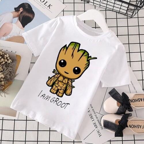 New Arrival Cute Cartoon Print Kids T-shirt Top Summer Short-sleeved Soft Children Clothes Unisex Baby Toddler T-shirt 0232