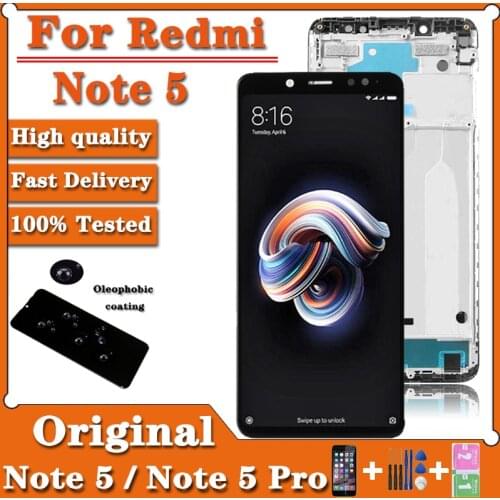 5.99" Original LCD For Xiaomi Redmi Note 5 Redmi Note 5 Pro LCD Screen Display With Frame+Touch Screen Panel Digitizer