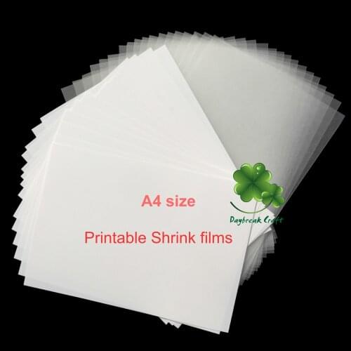 Plastic Shrinks Sheet printing shrink films printable -pack 50