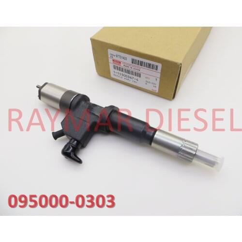 Genuine Diesel Common Rail Fuel Injector Assy 095000-0300, 095000-0304, 1-15300367-0, 1-15300367-4