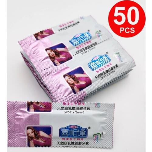50 Pcs/Lots Fruit Flavor Condoms For Men Smooth Penis Sleeve Thin Condom Adult Sex Products Safe Contraception Sex Toys