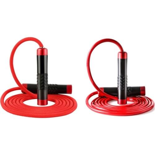 Adjustable Weighted Jump Rope Ball-Bearing Weavon Cable Foam Handle for Home Gym Crossfit Workouts