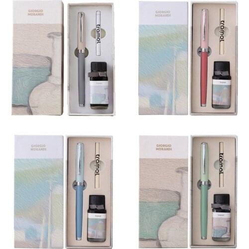 Morandi Business Fountain Pen Student Signature Calligraphy + 15ml Ink Gift Box B36C