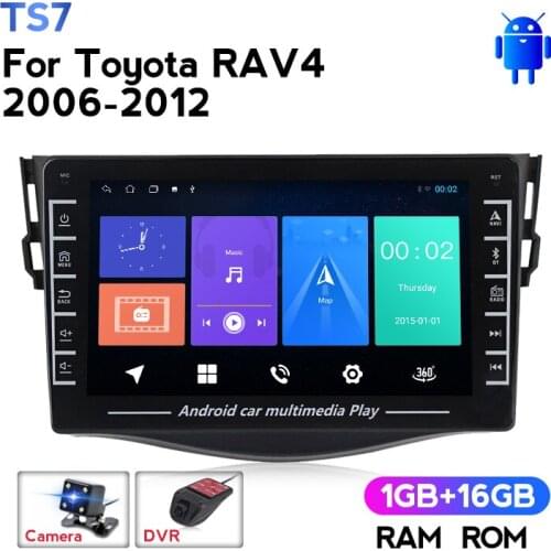 Android system 1280X720 For Toyota RAV4 2011-2016 touch screen car radio with buttons GPS navigation support IPS SWC DVR