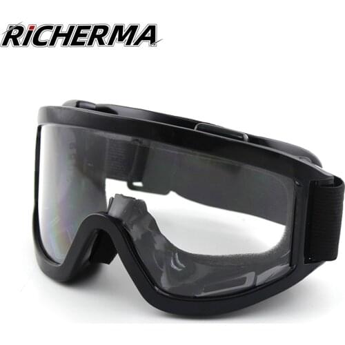 Foldable Protective Motocross Glasses Transparent Lense Safety Goggles Windproof Anti-Dust Ski Goggles For Motorcycle Dirt Bike