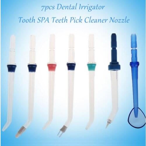 7pcs Oral Irrigator Replacement of the Nozzles Portable Dental Oral Care Irrigator Tooth SPA Toothpick Cleaner