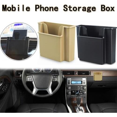 Car Storage Universal Box Double Layer Pendant Can Paste Auto Organizing Mobile Phone Holder Plastic Cup Interior Accessories