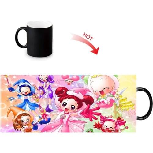 Magical DoReMi Heat Sensitive Coffee Mugs Cartoon Cold Hot Changing Color Morph Mugs 350ml/12oz