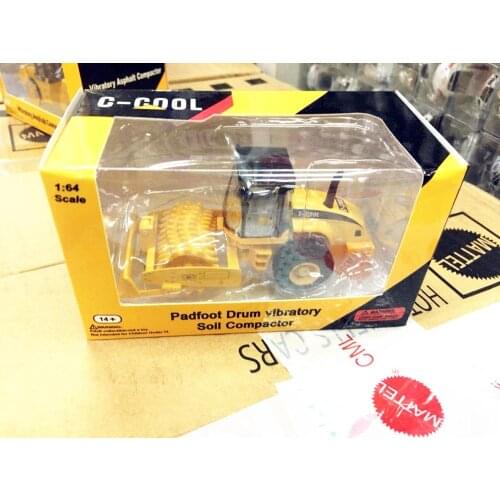 1/64 Construction vehicles Padfoot Drum Vibratory Soil Compactor C-COOL Model