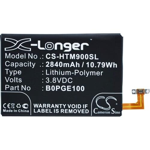 2021 Battery For HTC B0PGE100 0PJA120,M9,One Hima,One M9,One M9 Plus,One M9+,One M9pw,One Me,One S9 2840mAh / 10.79Wh