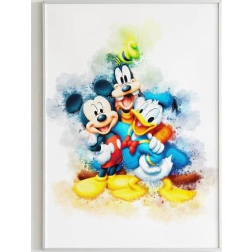 Diamond Embroidery 5D DIY Mouse Watercolor Printable Art Posters Diamond Painting Cross Stitch Home Decoration