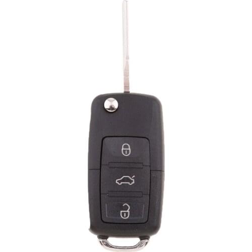 Car Remote Key Fob Case Cover 3-Button Housing For VW Bora Passat Golf Polo