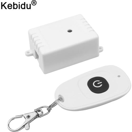 433MHz Wireless Remote Control AC 110V 220V 1CH RF Relay Switch and Transmitter for Remote gate garage Light Control