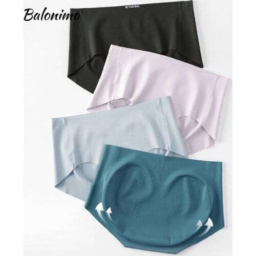 Seamless Underwear Mid Waist Womens Solid Panties Lingerie Invisible Intimates Sexy Comfortable Female Underpants Briefs