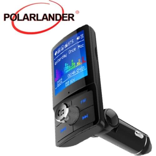 Bluetooth 4.2 Car MP3 Music Player Multi-language QC3.0 Fast Charge Dual USB Support for Siri/Google Voice Assistant Navigation