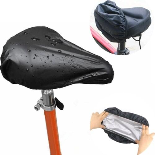 Bicycle Seat Rain Cover Outdoor Waterproof Elastic Dust and Rain Resistant UV Protector Bike Saddle Cover Bike Accessories
