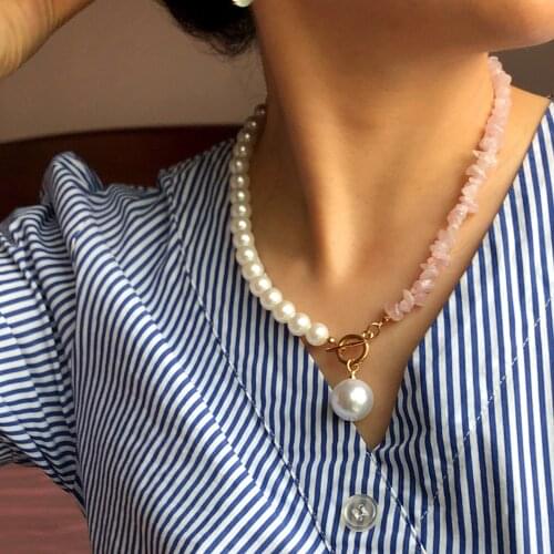 Bohemian Natural Stone Simulated Pearl Choker For Women Fashion Colorful Handmade Beads Collar Necklace Jewelry Gift Accessories